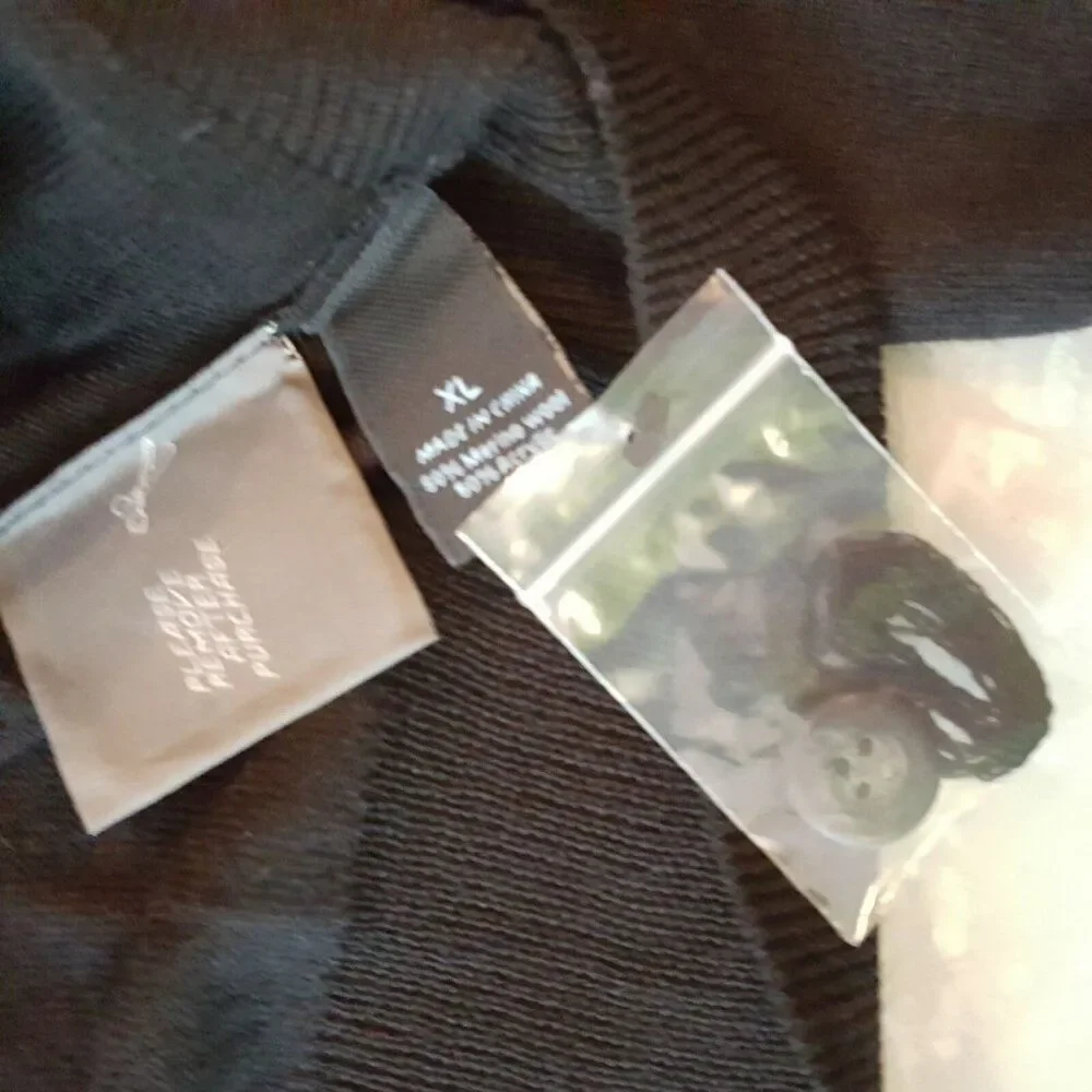 Marc Anthony Mens Sweater XL Black Pullover New